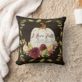 ファームハウスブルゴーニュフローララブ秋パンプキンウッド クッション (ブランケット)