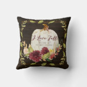 ファームハウスブルゴーニュフローララブ秋パンプキンウッド クッション (裏面)