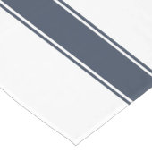 ファームハウスブルーグレインサックストライプのテーブルランナー ショートテーブルランナー (コーナー)