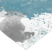 ファームハウスブルーグレーパレット（ばちゃばちゃ）跳ねる ショートテーブルランナー (コーナー)