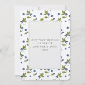 ファームハウスブルーベリ結婚ーズありがとう 招待状 (裏面)