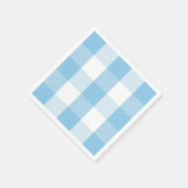 ファームハウスブルーホワイトバッファローチェックナプキン スタンダードカクテルナプキン (角)