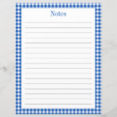 ファームハウスブルー&ホワイトギンガムプレイドレシピページ (裏面)