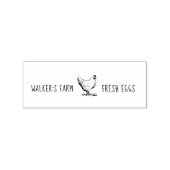 ファームハウスヘン水平卵カートンスタンプ ラバースタンプ (押印)