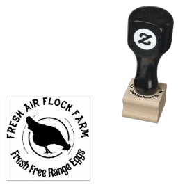 ファームハウスヘン | 卵パーソナライズされた ラバースタンプ