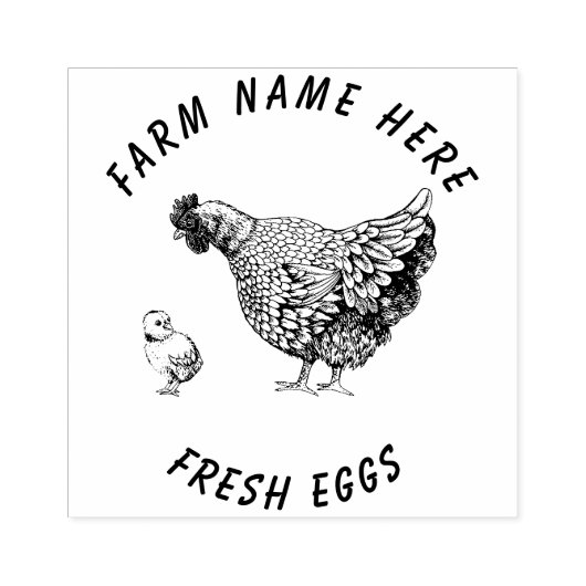 ファームハウスヘン | Eggsファミリー ラバースタンプ (インプリント)