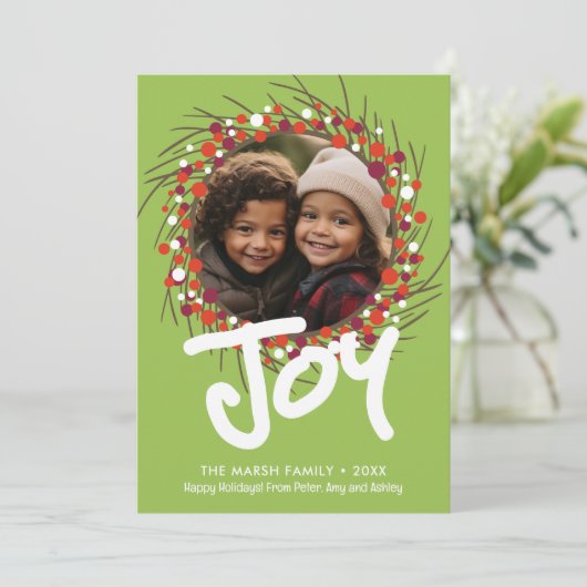 ファームハウスベリーリースで撮影 – Joy Red Green シーズンカード (スタンド正面)