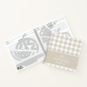 ファームハウスベージュバッファローチェックファミリーベーキングレシピ ノートブック (内部)