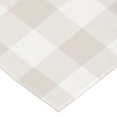 ファームハウスベージュバッファローチェック ショートテーブルランナー (コーナー)