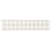 ファームハウスベージュバッファローチェック ショートテーブルランナー (横)