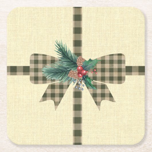 ファームハウスホリデイプラドボウ スクエアペーパーコースター (正面)