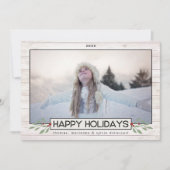 ファームハウスホリデイ |白黒バッファローチェック シーズンカード (正面)