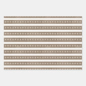 ファームハウスホリーベリーホワイトク素朴ラフト ラッピングペーパーシート (正面2)