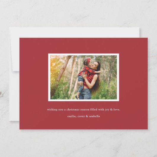 ファームハウスホリー |写真コラージュカード シーズンカード (裏面)