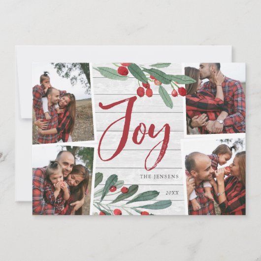 ファームハウスホリー |写真数々ののクリスマス シーズンカード (正面)