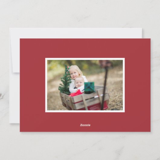 ファームハウスホリー |写真数々ののクリスマス シーズンカード (裏面)