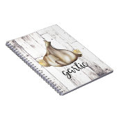 ファームハウスホワイトウッドガーリック素朴クローブキッチン ノートブック (右側)