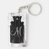 ファームハウスホワイトウッド素朴ミルクジャグモノグラム キーホルダー (裏面)