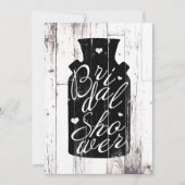 ファームハウスホワイトウッド素朴ミルクジュグブライダルシャワー 招待状 (正面)