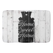 ファームハウスホワイトウッド素朴ミルクジュホームスウィート バスマット (正面)