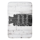 ファームハウスホワイトウッド素朴ミルクジュホームスウィート バスマット (正面縦)