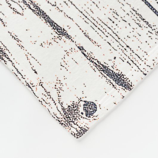 ファームハウスホワイトウッド素朴ミルクジュホームスウィート フリースブランケット (角)