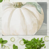 ファームハウスホワイト秋カボチャ キッチンタオル (折り畳み)