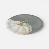 ファームハウスホワイト秋カボチャ ペーパープレート (アングル)