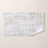 ファームハウスボタニカルホワイトウッド素朴葉ズ バスタオルセット (ハンドタオル)