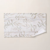 ファームハウスボタニカルホワイトウッド素朴赤面葉 バスタオルセット (ハンドタオル)