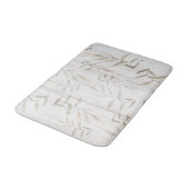 ファームハウスボタニカルホワイトウッド素朴赤面葉 バスマット (アングル)