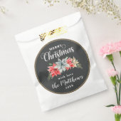 ファームハウスポインセチア素朴メリークリスマス フェイバーバッグ (封をした状態)