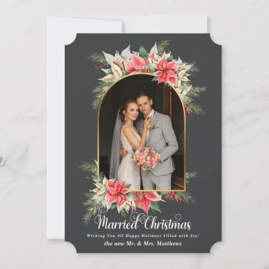 ファームハウスポインセチア結婚アルキッドの写真 シーズンカード (正面)