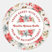 ファームハウスポイン焼いたセチアとラブシープラップウッド ラウンドシール (正面)