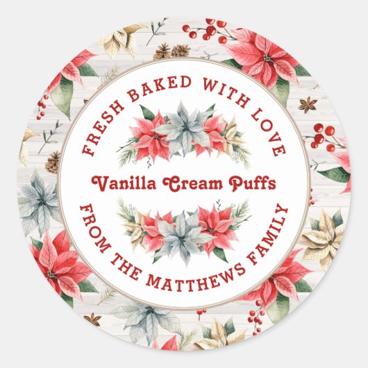 ファームハウスポイン焼いたセチアとラブシープラップウッド ラウンドシール (正面)