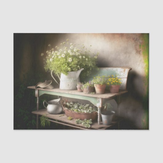 ファームハウスポッティングベンチ 薄葉紙 (正面)