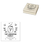 ファームハウスメイソンジャー差出人住所 ラバースタンプ (押印)