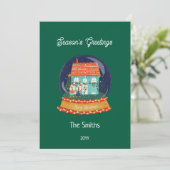 ファームハウスメリークリスマススノーグローブサンタキツネ シーズンカード (スタンド正面)