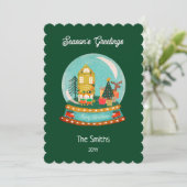 ファームハウスメリークリスマススノーグローブサンタディア シーズンカード (スタンド正面)