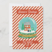 ファームハウスメリークリスマススノーグローブサンタベア シーズンカード (正面)