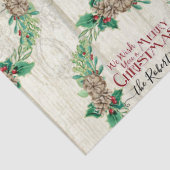 ファームハウスメリークリスマスリースパインコーンファミリー 薄葉紙 (詳細)