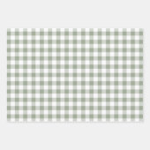 ファームハウスモダンセージグリーンホリデーギフト ラッピングペーパーシート (正面3)