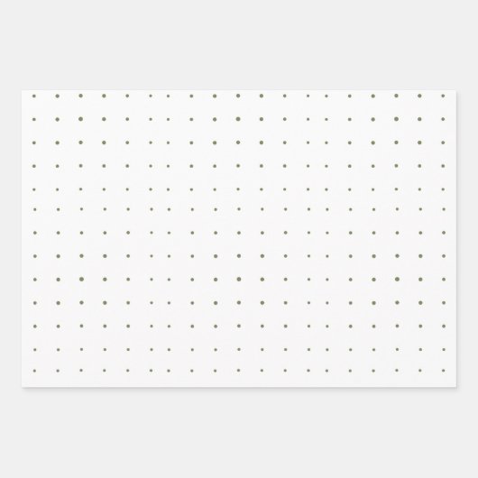 ファームハウスモダンソフトグリーンクリスマス ラッピングペーパーシート (正面3)