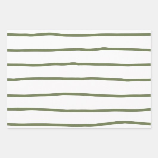 ファームハウスモダンソフトグリーンクリスマス ラッピングペーパーシート (正面2)