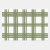 ファームハウスモダンソフトグリーンクリスマス ラッピングペーパーシート (正面)