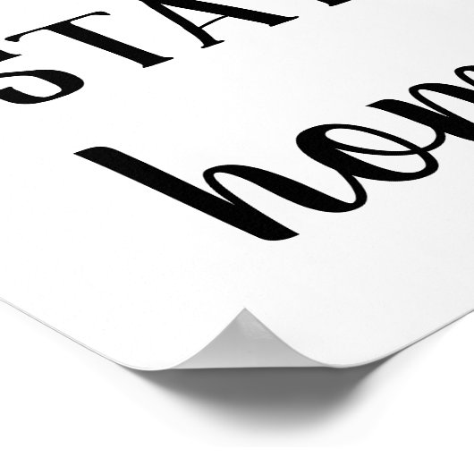 ファームハウスモダンレッツステイホームプリント ポスター (角)