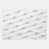 ファームハウスラベンダーハーブフラワードライバンドルパターン キッチンタオル (横)