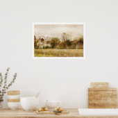 ファームハウスランドスケープポスタープリント ポスター (キッチン)