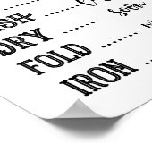 ファームハウスランドリールームサイン ポスター (角)