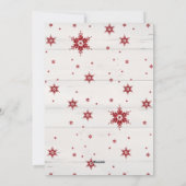 ファームハウスリースクリスマススクリプトw家族の写真 シーズンカード (裏面)